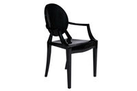 Louis Ghost Chair - Black