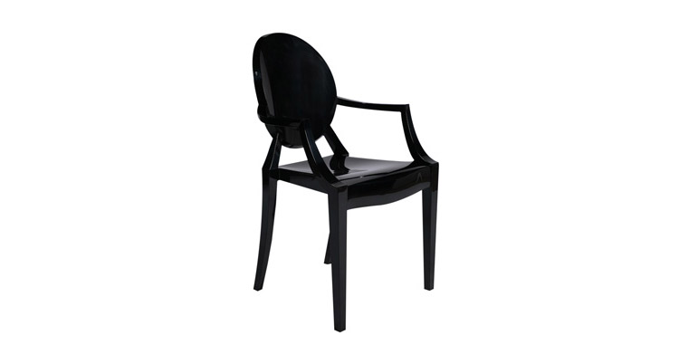 Louis Ghost Chair – Black