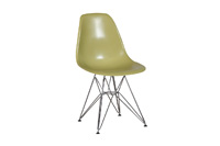 Eames Plastic Side Chair Wire Legs - Green