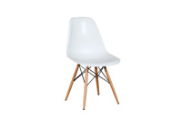 Eames Plastic Side Chair Dowel Legs - White