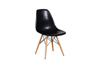 Eames Plastic Side Chair Dowel Legs - Black