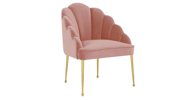 Forum Velvet Chair – Blush