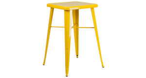 Marais Metal Highboy Table - Yellow