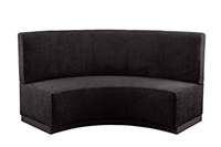 Curved Banquette Black