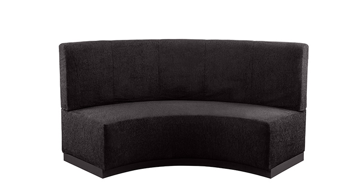 Curved Banquette – Black