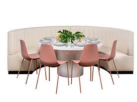 Curved Dining Grouping