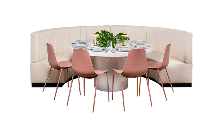 Curved Dining Grouping