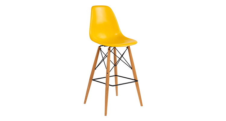 Eames Barstool Yellow