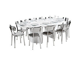 Petite Oval Dining Grouping