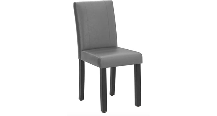 Leather Dining Chair – Gray