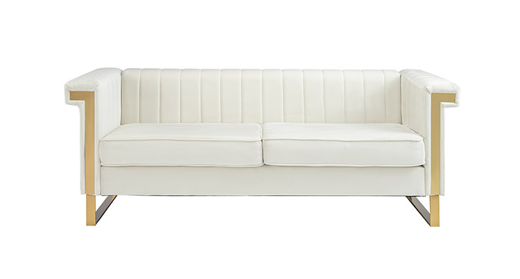 Cream Velvet Sofa