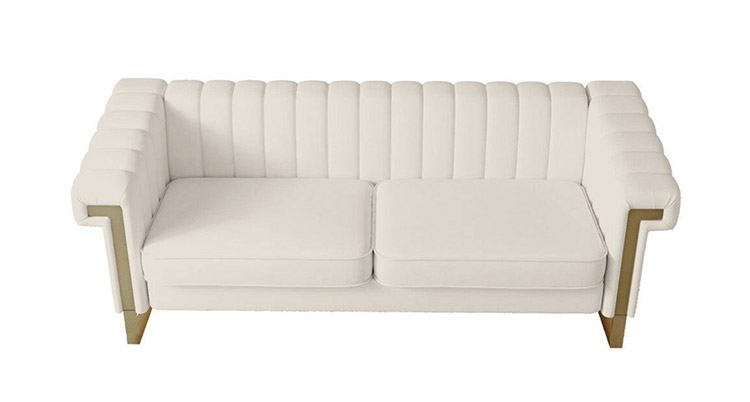 Cream Velvet Sofa