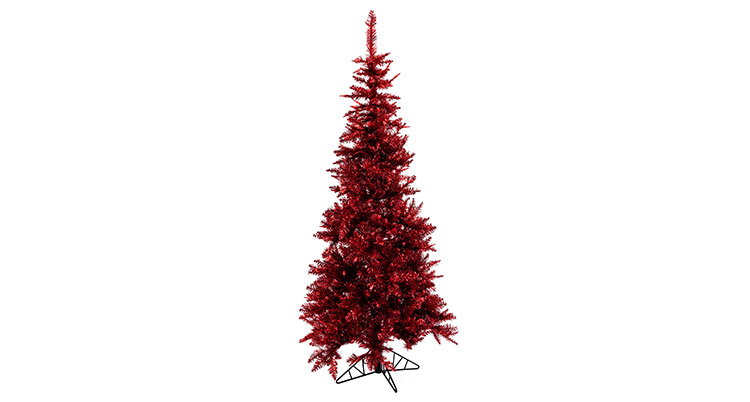 Red Foil Christmas Tree