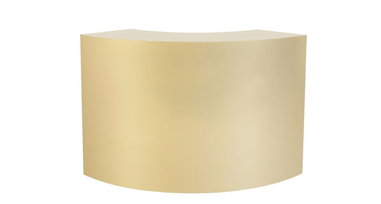Curved Gold Mirror Bar